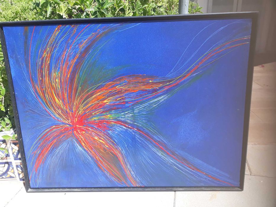 Tableau acrylique 82×62 cm creation unique