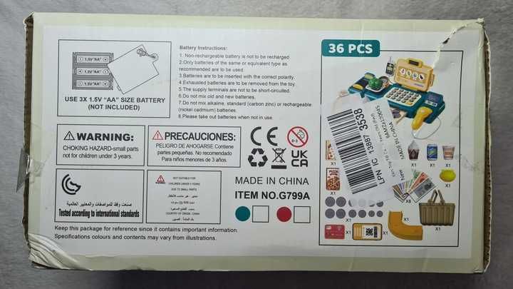 Kasa fiskalna dla dzieci, zabawka edukacyjna