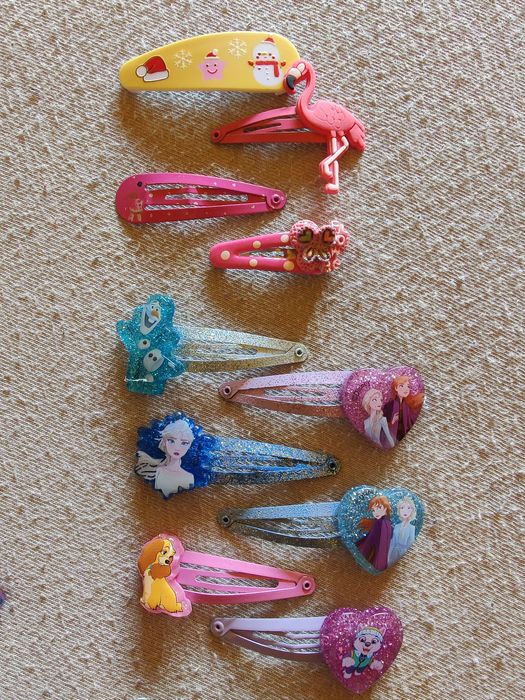 Zestaw spinek do włosów.Kraina lodu.Frozen.Elsa,Anna,Elza.Spinki