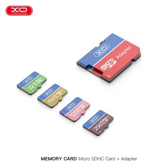 Karta Pamięci XO 64GB microSDXC kl.10 + Adapter Wysoka Wydajność