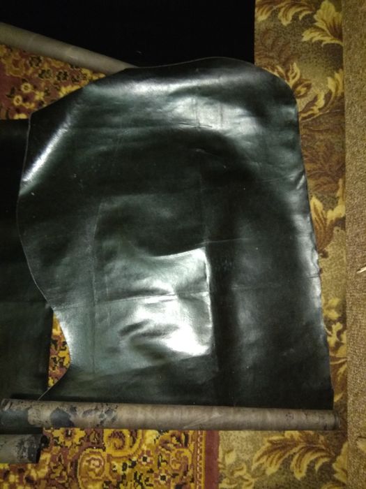 Кожа натуральная черная