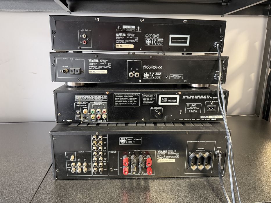 Wieża Yamaha AX-570, XV-521, TX-480, CDX-480, Sprawny zestaw, Wroclaw