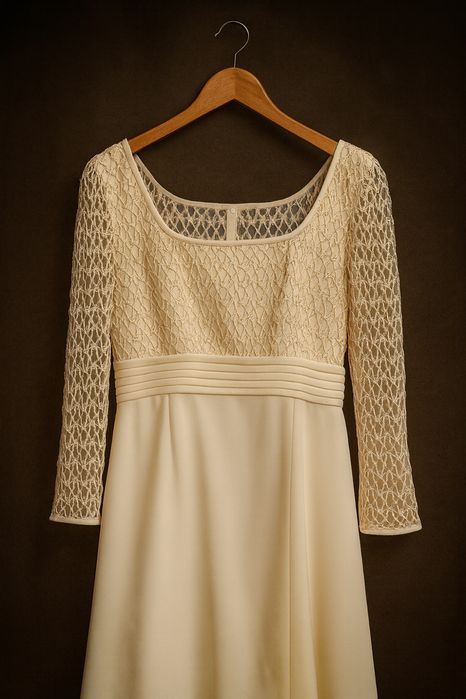 Vestido de noiva, véu e saiote PENHALTA NOVIAS
