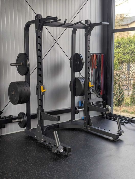 Profesjonalny HALF RACK + poręcze do DIPÓW w mega cenie!