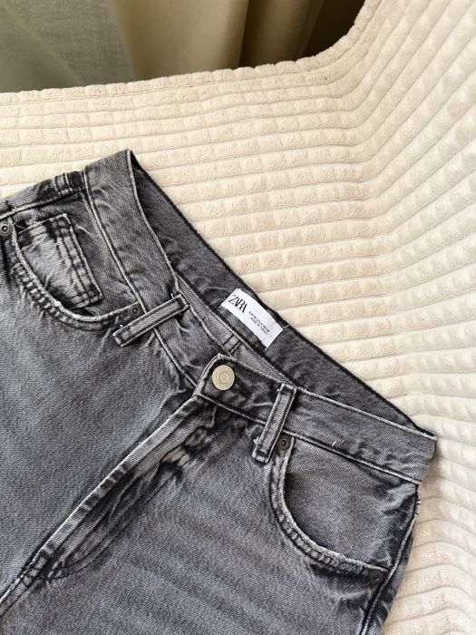 Джинси Wide Leg ZARA 36/S mex.26 сірі джинси зара