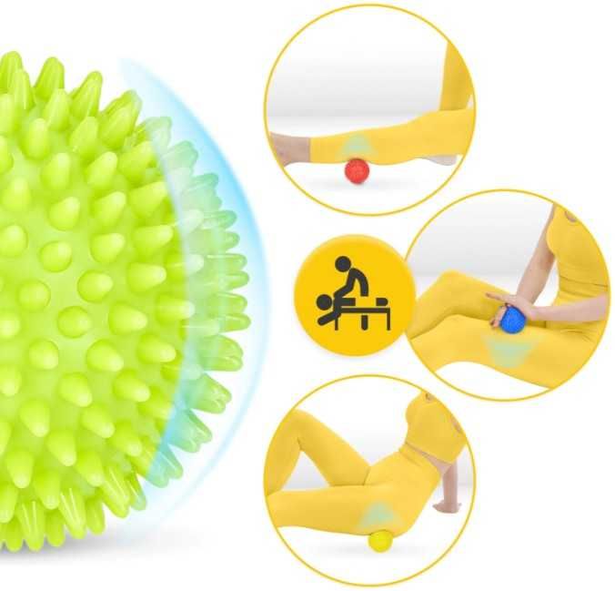 Zestaw piłek z kolcami do masażu SPIKE+ 4 szt. 4FIZJO Sensoryczne piłe
