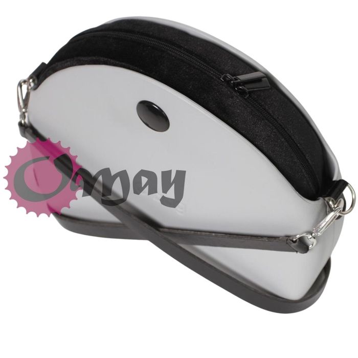 CZARNY Welur organizer do OBAG MOON LIGHT 2 suwaczki 2 kieszenie OMAY