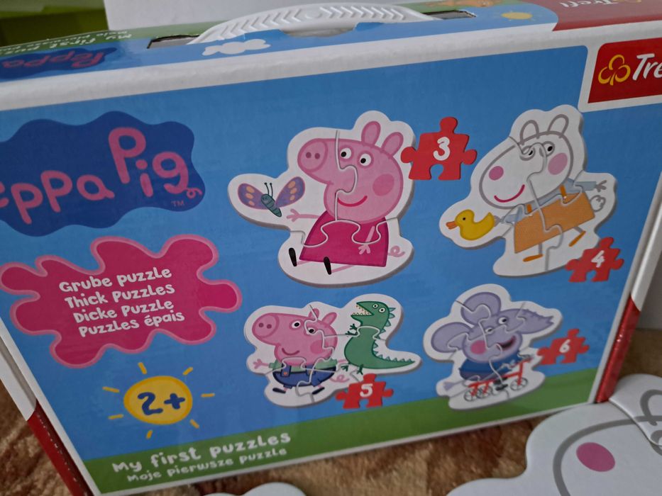 Świnka Peppa puzzle dla najmłodszych