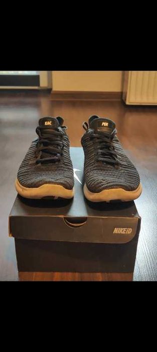 Nike Free Run Flyknit Nike iD 44.5 Czarno-Białe