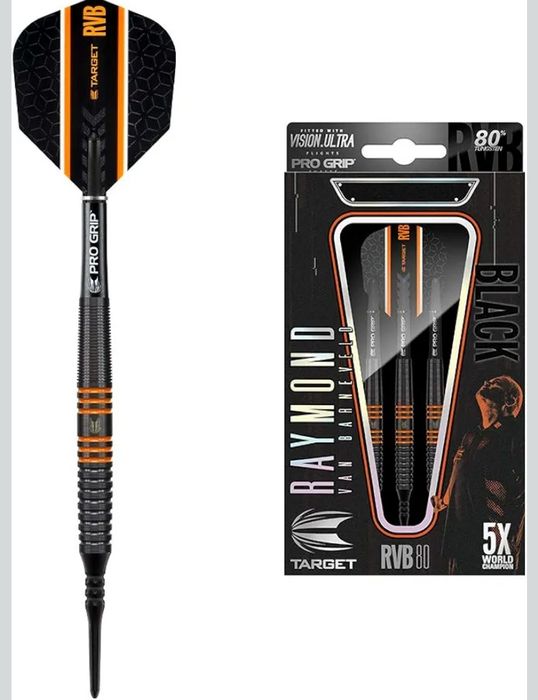 Profesjonalne lotki do darta  ( soft ) Target Darts Raymond van Barneveld RVB  80% wolftamu , 20 gram