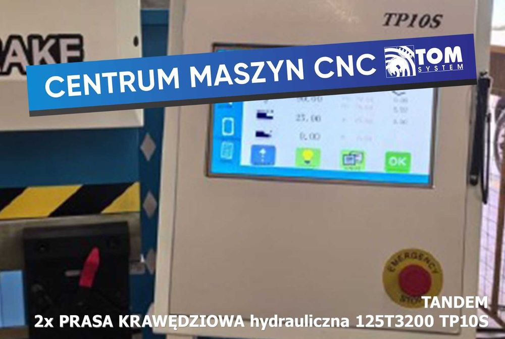 Prasa krawędziowa hydrauliczna TANDEM 2x 125T3200 TP10S
