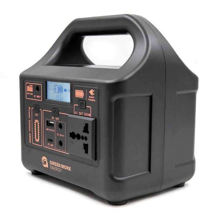 Зарядна станція GaiaRay 200W Solar Generator 153.6Wh, LiFePO4