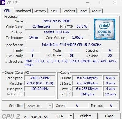Intel core i5-9400f (s1151) BOX
