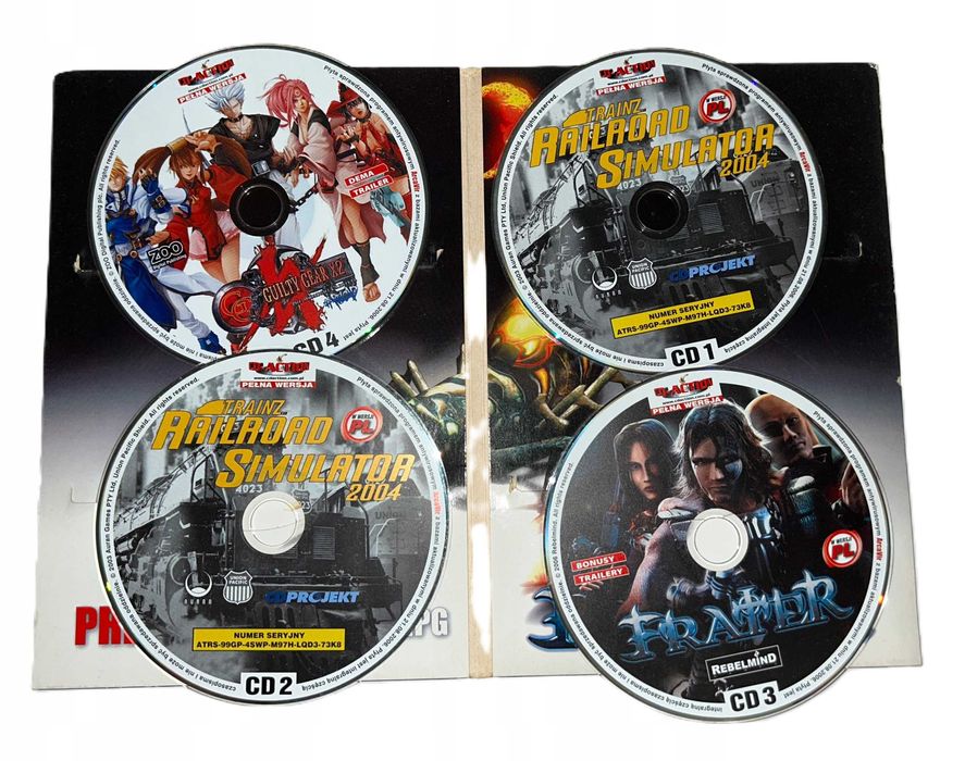 Frater PL + Trainz Railroad Simulator 2004 PL + Guilty Gear X2 Reload