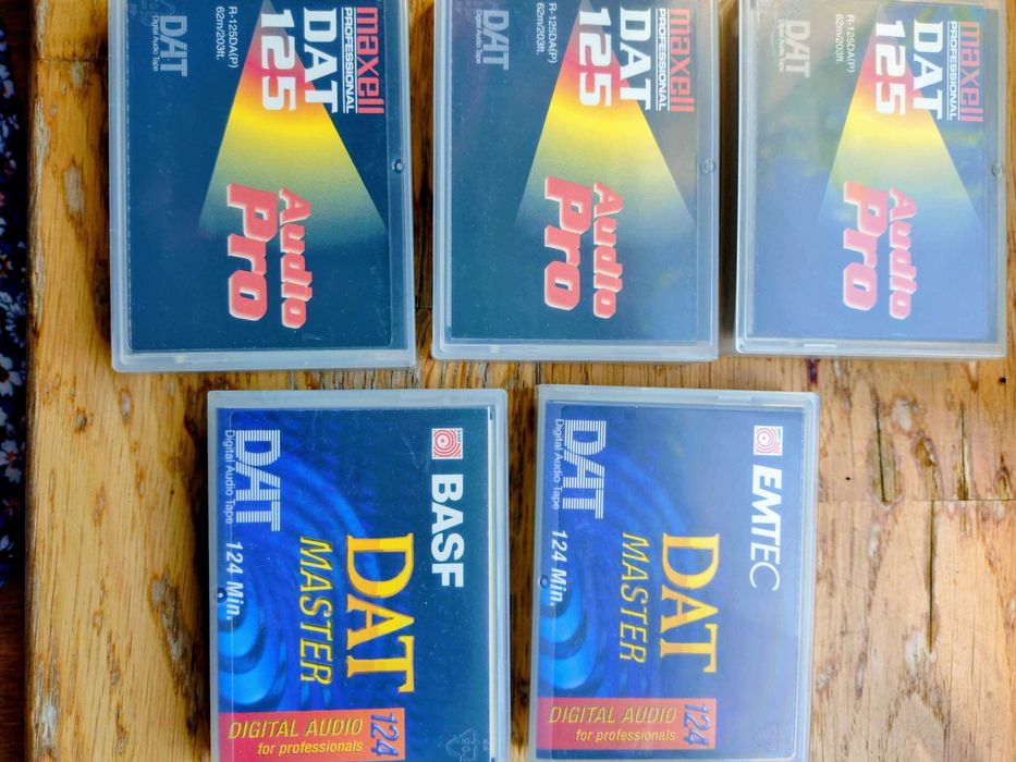 5 KASET DAT NIEUŻYWAYCH - odsprzedam w dobre ręce