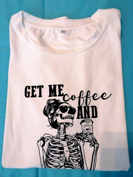 T-shirt "Get me a Coffee" - M-L (Nova)