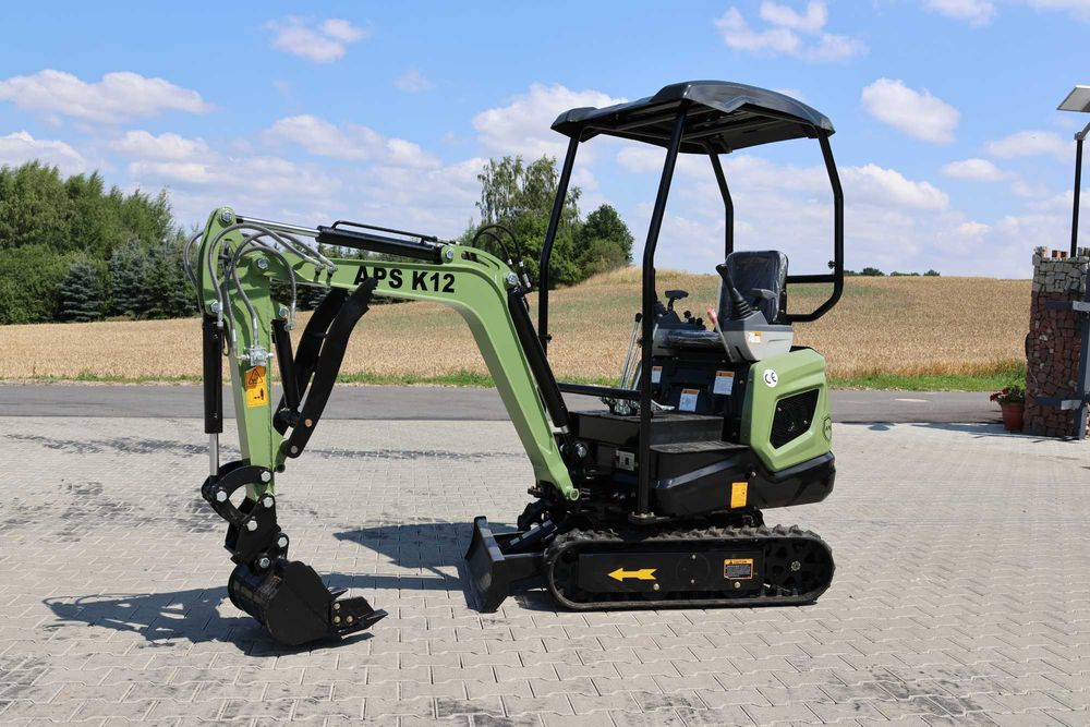 Minikoparka APS K12 950 kg – 93 cm | Joystick | Silnik KOOP 7 kW | Gwarancja i Serwis