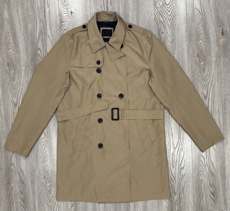 Asos L Мужской плащ двубортный тренч asos асос чоловіче 40 42 пальто l