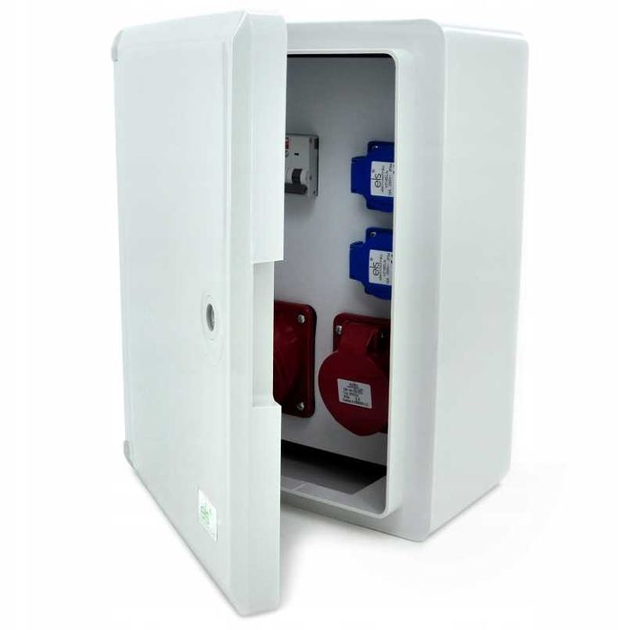 ROZDZIELNICA Budowlana 32A 16A 5P 2x230V Zabezpieczenia B16 WYPRZEDAŻ