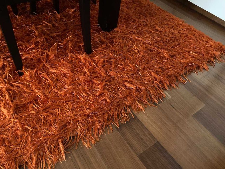 Tapete Shaggy Laranja – 3m x 2m