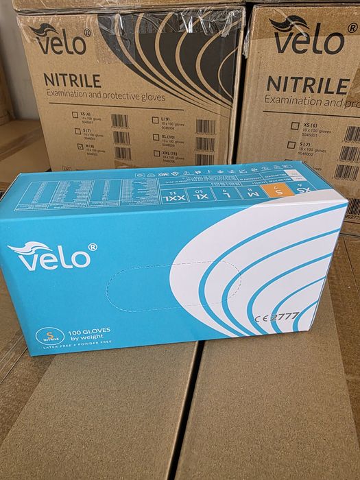 Rękawiczki nitrylowe S, M, L 30 x 100 szt