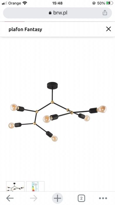 2x Lampa loft tk lighting fantasy