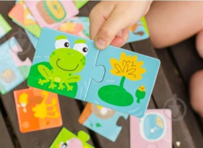 Пазли Тварини та їхні будиночки DODO 24 елементи