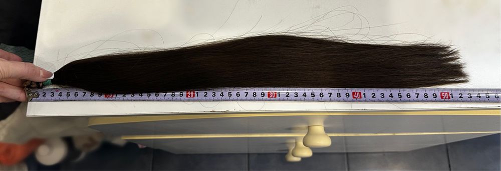 Натуральные волосы южка 52 см 119 грамм