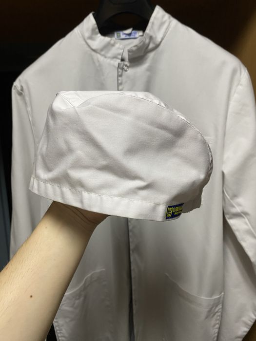 Білий халат чоловічий швецька марка