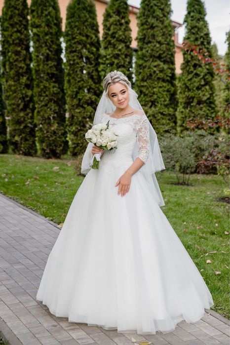 Свадебное красивое платье