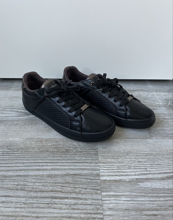 Damskie Czarne sneakersy s.Oliver | Super miękka wkładka | Rozmiar 38