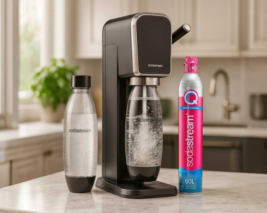 Ekspres Do Wody Gazowanej SodaStream ART Retro + Nabój CO2 + Butelka