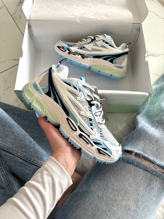 Кросівки Off-White Be Right Back Blue White•Офф-Вайт Бе Рігт (білі,голубі), off-white be right