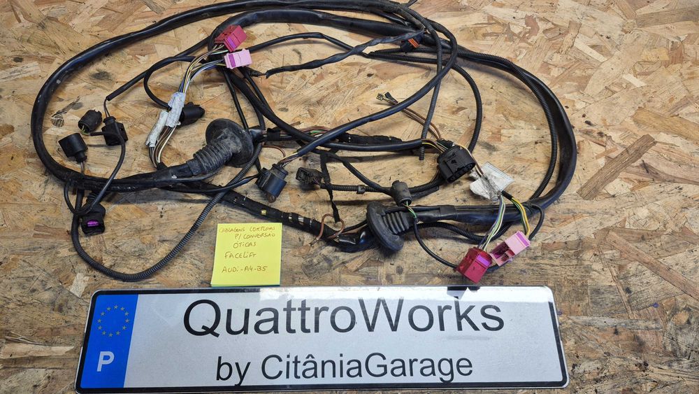 Cablagem Óticas Faróis Audi A4 B5 8D Facelift Original Completa