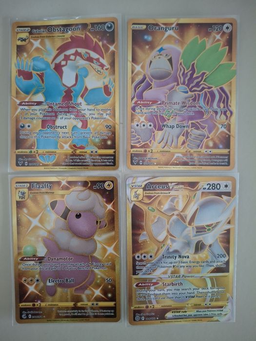 Lote 4 Cartas Pokémon