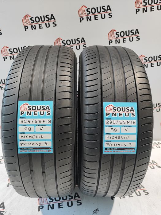 2 pneus semi novos 225-55R18 Michelin - Oferta dos Portes