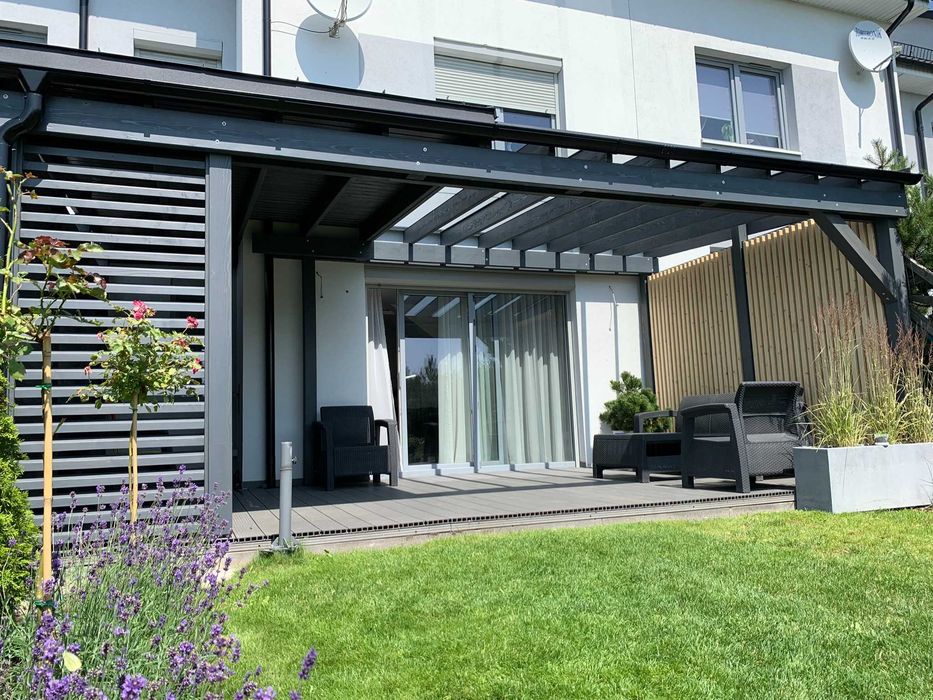 Zadaszenie tarasu  pergola -takze dla szeregowcow