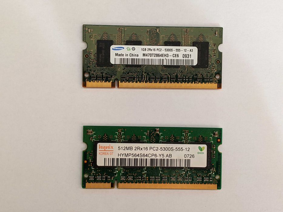 Оперативна пам'ять Kingston, Samsung, Hynix, GOODRAM DDR1, DDR2, DDR3