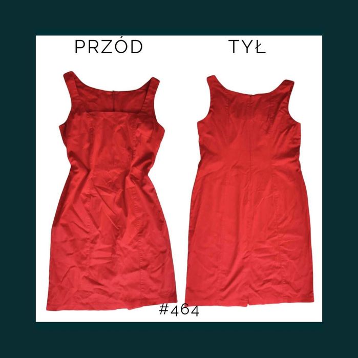 Sukienka czerwona STAN IDEALNY bez metek L/40 #464