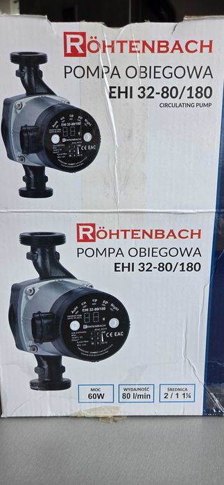 Pompa Obiegowa CO Röhtenbach EHI 32-80/180 | Nowa, Komplet, 60W
