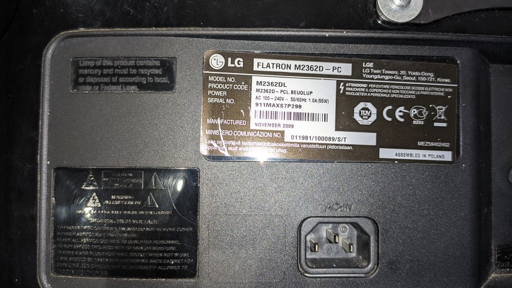 Monitor TV LG 23" Full HD (HDMI/USB)