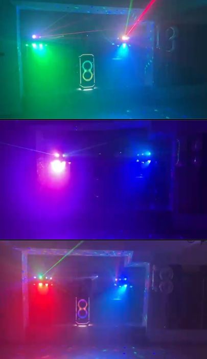 Nagłośnienie: JBL PartyBox 1000, oświetlenie, dymiarka - wynajem