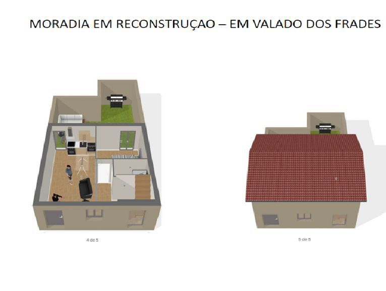 Moradia T3 com terraço em Valado dos Frades