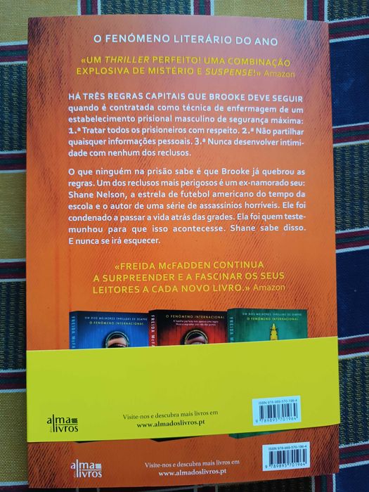 O novo livro de FREIDA McFADDEN o RECLUSO