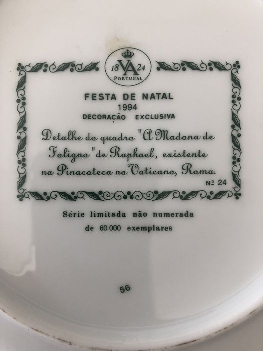 Pratos Natal Vista Alegre