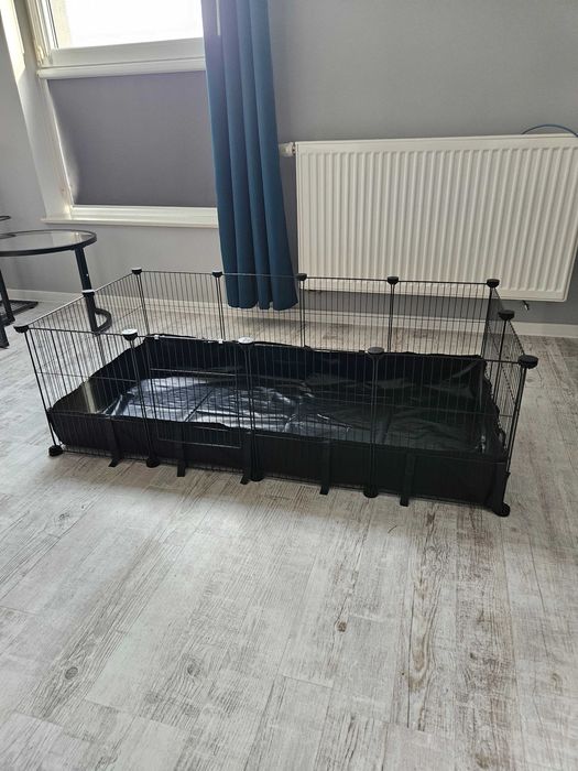 Klatka dla gryzoni chomików królików świnek z drzwiami i podłogą NOWA