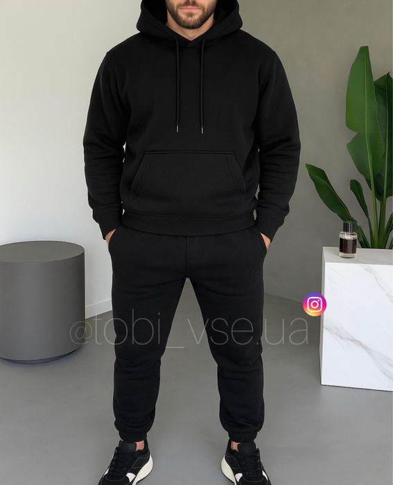 ‼️ ТЕПЛИЙ Костюм Чоловічій Фліс спортиний Мужской Комплект осень/зима