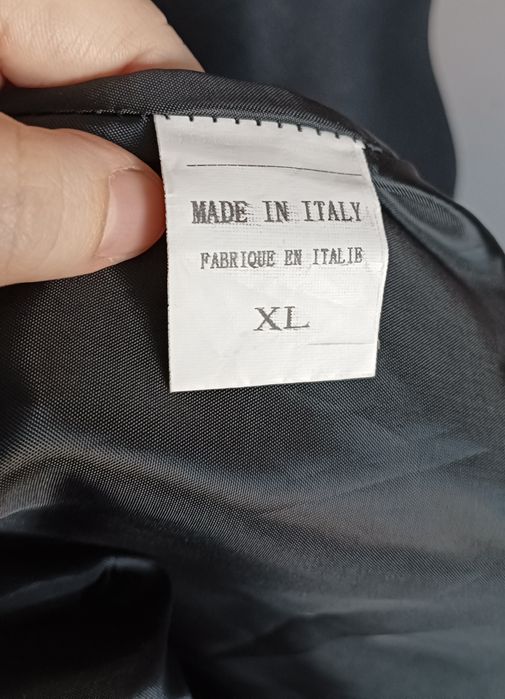 Płaszcz dwurzędowy trencz czarny rozmiar XL