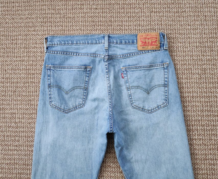 Levi's 502 джинси tapered fit оригінал W33 L30 блакитні