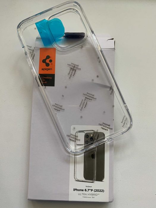 Чехол прозрачный Spigen Ultra Hybrid iPhone 14 Pro Max/ 14 (США)